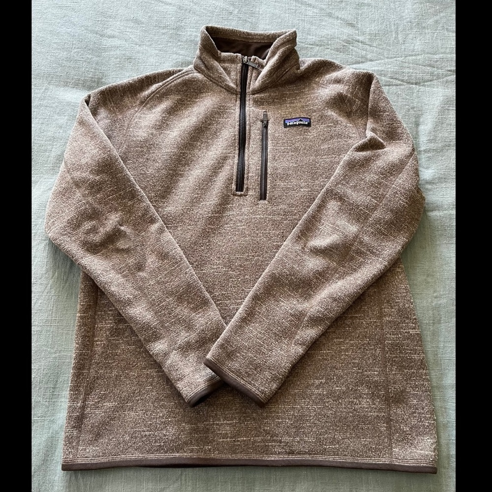 Patagonia Men’s Better Sweater Quarter Zip Pale Khaki Medium
